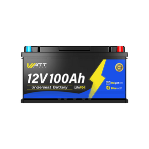 WattCycle 12V 100Ah Camper Leisure Battery with Bluetooth | DIN H8