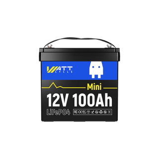 【⚡ Pre-order】WattCycle 12V 100Ah Mini LiFePO4 Battery