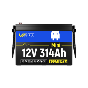 WattCycle 12V 314Ah Mini Deep Cycle Lithium Battery (Regular Version without Bluetooth)