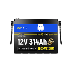 WattCycle 12V 314Ah Mini Super LiFePO4 Battery with Bluetooth & Active Balance | ECE R10 Certified
