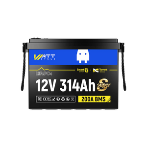 WattCycle 12V 314Ah Mini Super LiFePO4 Battery with Bluetooth & Active Balance | ECE R10 Certified