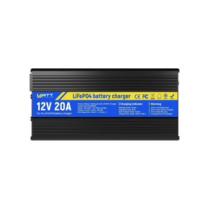 WattCycle 14.6V 20A AC-DC LiFePO4 Battery Charger with Aluminum Shell