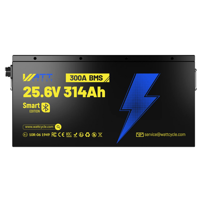 WattCycle 24V 314Ah Ultra LiFePO4 Battery with Bluetooth