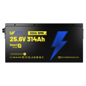 WattCycle 24V 314Ah Ultra LiFePO4 Battery with Bluetooth | ECE R10 Certified
