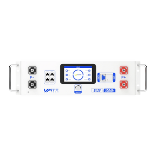WattCycle 48V 100Ah 3U Server Rack Battery with Bluetooth & Active Balance