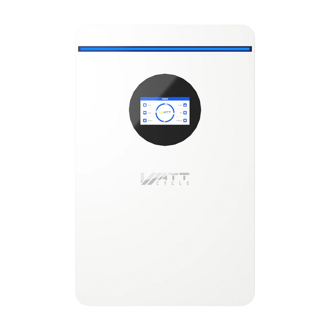 WattCycle 48V 100Ah Wall-mounted Solar Battery with Active Balance & Bluetooth