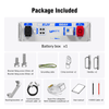 Packing list of WattCycle 48V 100Ah 3U Server Rack Battery with Bluetooth