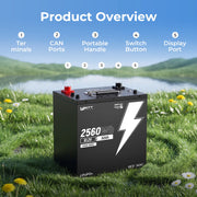 ⚡Pre-sale⚡WattCycle 48V 50Ah GC2 LiFePO4 Battery with Bluetooth & Free Monitor