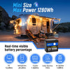 WattCycle 12V 100Ah Mini LiFePO4 Bluetooth Battery with 1280Wh energy storage