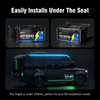 WattCycle 12V 100Ah Caravan Leisure Battery with Bluetooth can be installed under the RV seat easily