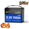 【👻 Noč čarovnic】Baterija za izvlečni motor WattCycle 12V 100Ah z globokim ciklom in Bluetoothom