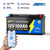 WattCycle 12V 100Ah Dual Purpose Marine Battery with Bluetooth and Self-heating, 1200CCA