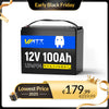 【💎 Early Black Friday】WattCycle 12V 100Ah Deep Cycle LiFePO4 Battery
