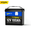 WattCycle 12V 100Ah Mini LiFePO4 Battery with Bluetooth - Prime Big Deal Days