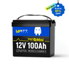 【🚀Pre-sale: 8% OFF】WattCycle 12V 100Ah Mini LiFePO4 Battery with Bluetooth