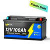 WattCycle 12V 100Ah Underseat LiFePO4 Battery Flash Sale