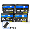 WattCycle 12V 280Ah Mini Bluetooth LiFePO4 battery 4 pack with a fre e 14,6V 20A charger.png__PID:0e5b0d16-47a2-4242-8a3c-0e25af16a019