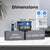 WattCycle 12V 280Ah Mini deep cycle LiFePO4 battery size and weight