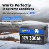 WattCycle 12V 280Ah Mini deep cycle LiFePO4 battery with low-temperature cut off protection