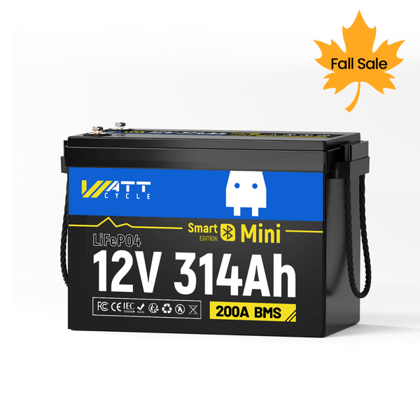 【🍁 Fall Sale, Final €499,99】WattCycle 12V 314Ah Mini LiFePO4 Battery with Bluetooth