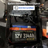 WattCycle 12V 314Ah Mini Bluetooth LiFePO4 Battery Installed in Ford Transit