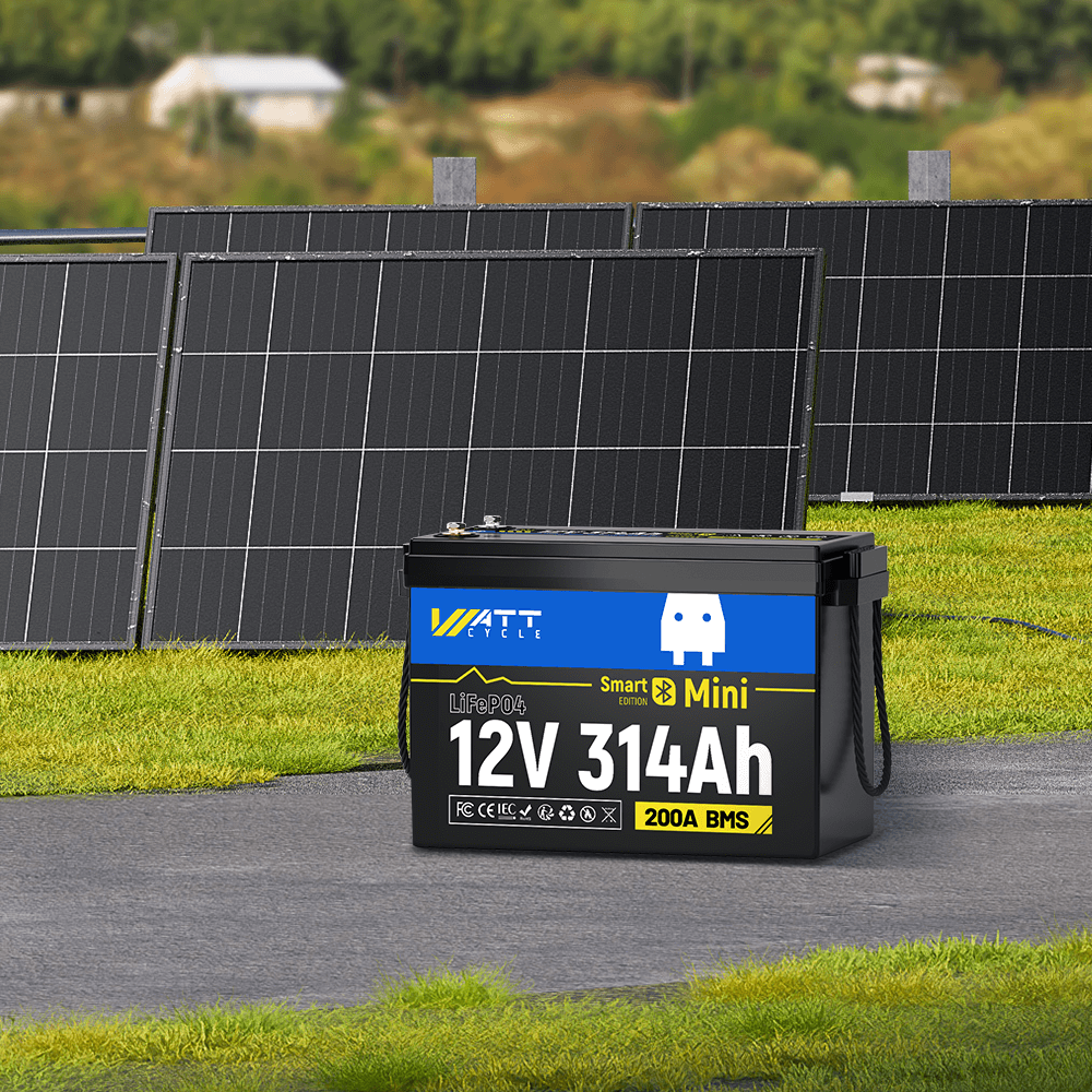 WattCycle 12V 314Ah Mini Bluetooth batteries_for solar panel - Bluetooth Collection