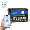 WattCycle 12V 314Ah Mini batterie auto-chauffante avec Bluetooth