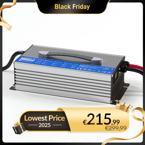 WattCycle 12V 60A LiFePO4 Battery Charger - WattCycle Black Friday Battery Sale