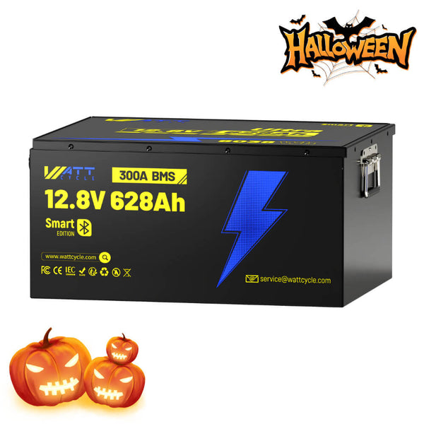 【👻 Halloween Treats】WattCycle 12V 628Ah Ultra Lithium Battery with Bluetooth