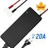 【🍁 Jesenný výpredaj, konečný výpredaj 78,95 €】Nabíjačka batérií WattCycle 14,6 V 20 A AC-DC LiFePO4 s plastovým krytom