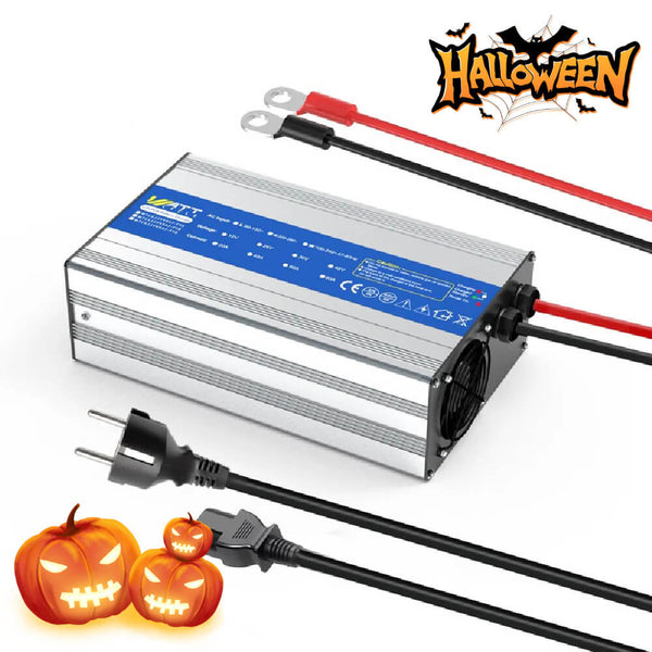 【👻 Halloween-godis】WattCycle 14,6V 40A AC-DC LiFePO4-batteriladdare