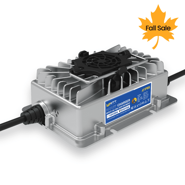 【🍁 Fall Sale, Final €142,49】WattCycle 24V 15A AC-DC LiFePO4 Battery Charger