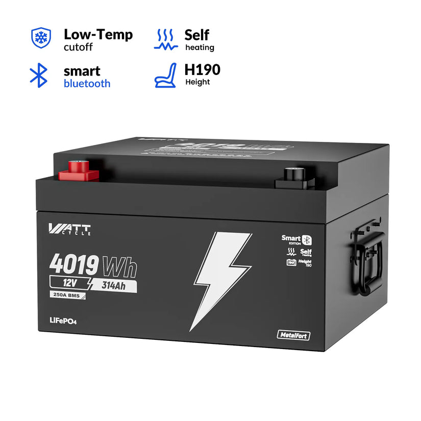 WattCycle DISCOVER 12V 314Ah LiFePO4 Battery