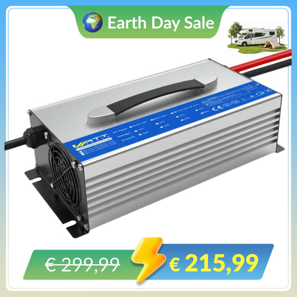 【🌍 Oferta del Día de la Tierra】Cargador de baterías WattCycle de 12 V y 60 A para baterías LiFePO4