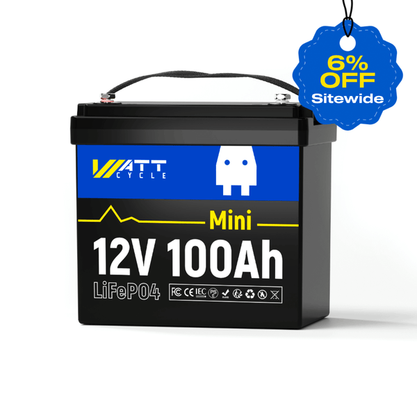 WattCycle Easter Sale - 6% discount of 12V 100Ah Mini