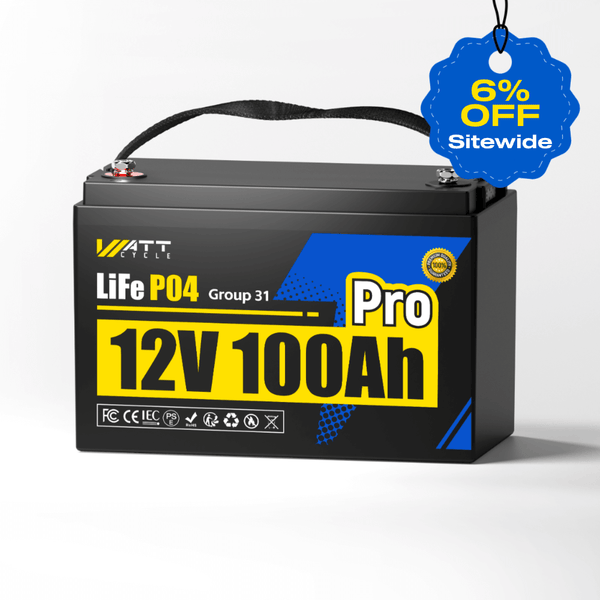 WattCycle Easter Sale - 6% discount of 12V 100Ah Pro