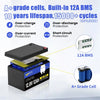 WattCycle LiFePO4 Lithium Deep Cycle Battery 12V 12Ah with grade A+ cells and 12A BMS