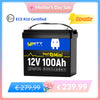 【⚡ Pre-order】WattCycle 12V 100Ah Mini LiFePO4 Battery with Bluetooth | ECE R10 Certified