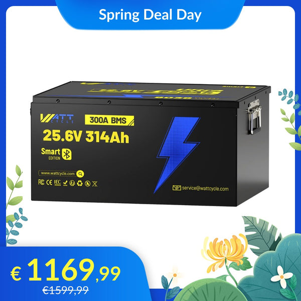 【🌸 Spring Deal】WattCycle 24V 314Ah Ultra LiFePO4 Battery with Bluetooth