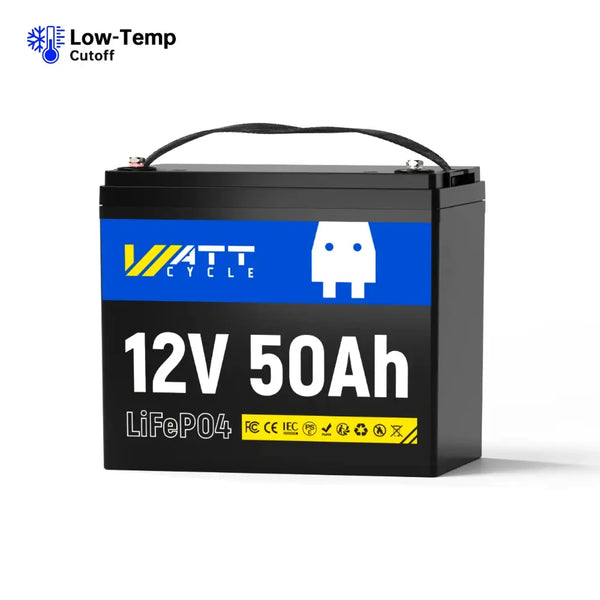 Wattcycle 12V 50Ah LiFePO4 lithium battery​ for RV, Ham Radio, Trolling Motor