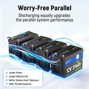 Worry Free to Parallel WattCycle 12V 314Ah Mini Deep Cycle Lithium Battery
