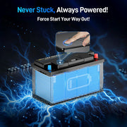 force start function of WattCycle 12V 100Ah Dual Purpose Marine Battery with Bluetooth and self-heating