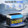 high-quality cells of WattCycle 48V 100Ah Lithium Golf Cart Battery with Bluetooth
