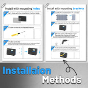 installation methods of WattCycle 12V 24V 30A Solar Charge Controller MPPT